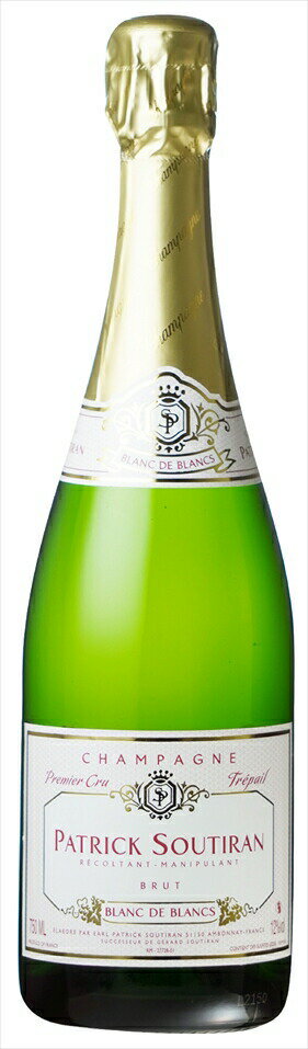 パトリック・スティラン　シャンパーニュ　ブラン・ド・ブラン　プルミエ・クリュ　NV　 　Patrick Soutiran Champagne Blanc de Blancs Premier Cru NV 【白/辛口】