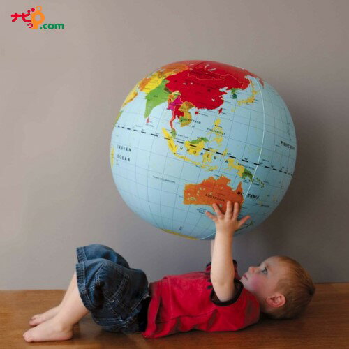 ビーチボール地球儀 50cm 世界地図 知育玩具 Tiger Tribe オーストラリア知育玩具
