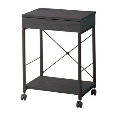 デスクワゴン 東谷 END-330NA END-330BK 収納 キャスター テーブル ワゴン サイドテーブル 家具 シンプル スリム おしゃれ 新生活 一人暮らし スタイリッシュ 【代引不可】