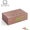 GINGKO ギンコー Flip Click Clock フリップクリッククロック ウォルナット GNK030004 置き時計 アラーム スヌーズクロック イン...