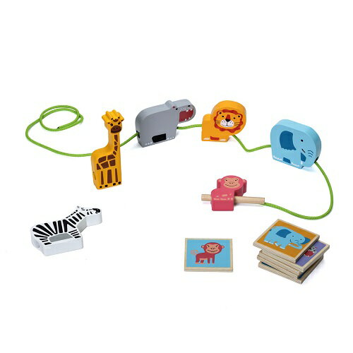 ボーネルンド BorneLund ファンラーニング ひもとおし 「どうぶつのパレード」 ベルダック BE92251 知育玩具 木製玩具 木のおもちゃ プレゼント 出産祝い 誕生日プレゼント クリスマスプレゼント 2