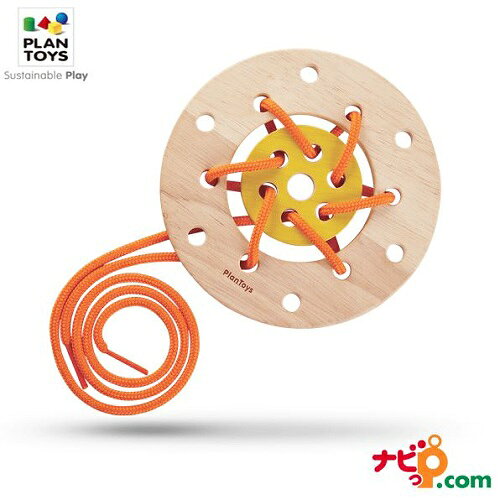 乐天商城 - プラントイ PLANTOYS レーシングリング 5373 木のおもちゃ 知育玩具 ひも通し 紐通し ビーズ 指先運動 プレゼント ギフト 木製玩具
