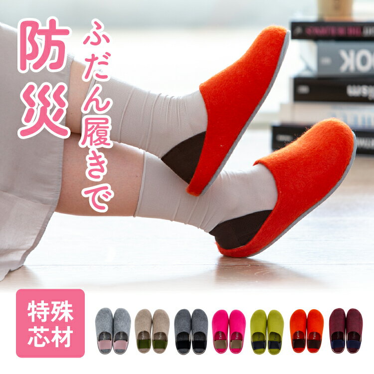 防災ルームシューズ Mサイズ Lサイズ Tehtava テスタバ ルームシューズ スリッパ 防災スリッパ 防災グッズ 耐踏抜き性 おしゃれ かわいいのサムネイル