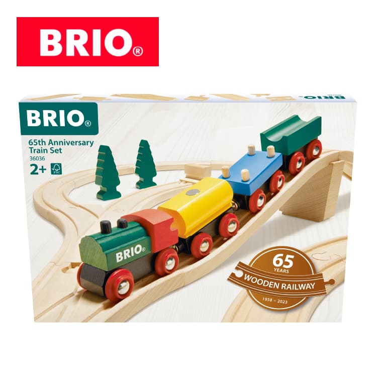 ブリオ 36036 65th アニバーサリートレインセット BRIO 木のおもちゃ 電車 木製レール