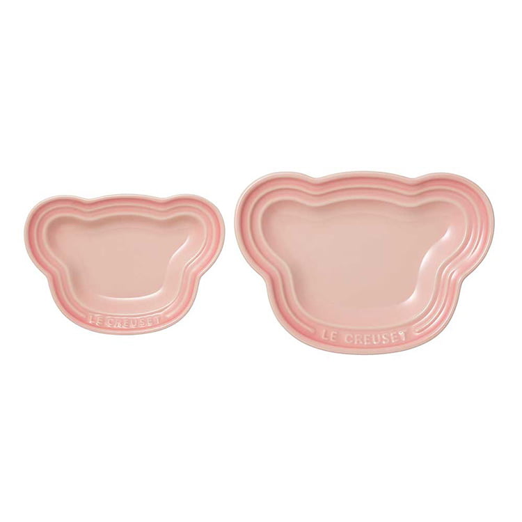 ル・クルーゼ ベビー・ベアー・プレート・セット PK ベビー食器 出産祝い ギフト プレゼント かわいい パステルカラー