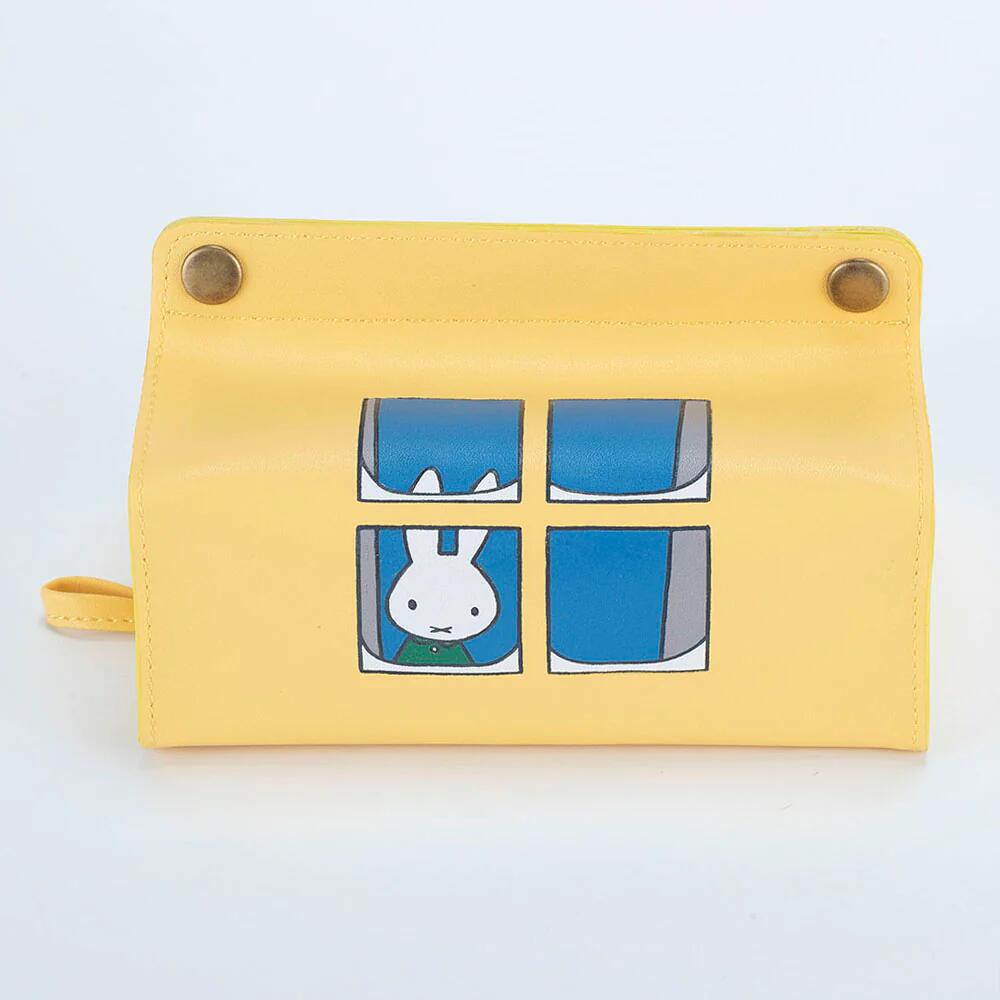 テンテ tente midi Dick Bruna ディック ブルーナ miffy ミッフィー 小さめ ティッシュケース 箱なし おしゃれ 吊り下げ かわいい ティッシュボックス ティッシュカバー ティッシュBOXカバー イエロー グリーン 30208 [2]