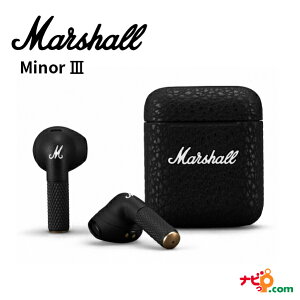 Marshall MinorIII Black ޡ ޥʡ3 Minor3 Bluetoothۥ 磻쥹ۥ ̵ۥ ե 磻쥹ۥ åȥ ɿ IPX4 Bluetooth5.2 磻쥹 Qi Υå ֥å  ǯݾ