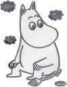 MOOMIN　 ムーミン 　リトルミイ　ニョロニョロ 　エンブレム 　ステッカー シルバー 【送料無料】