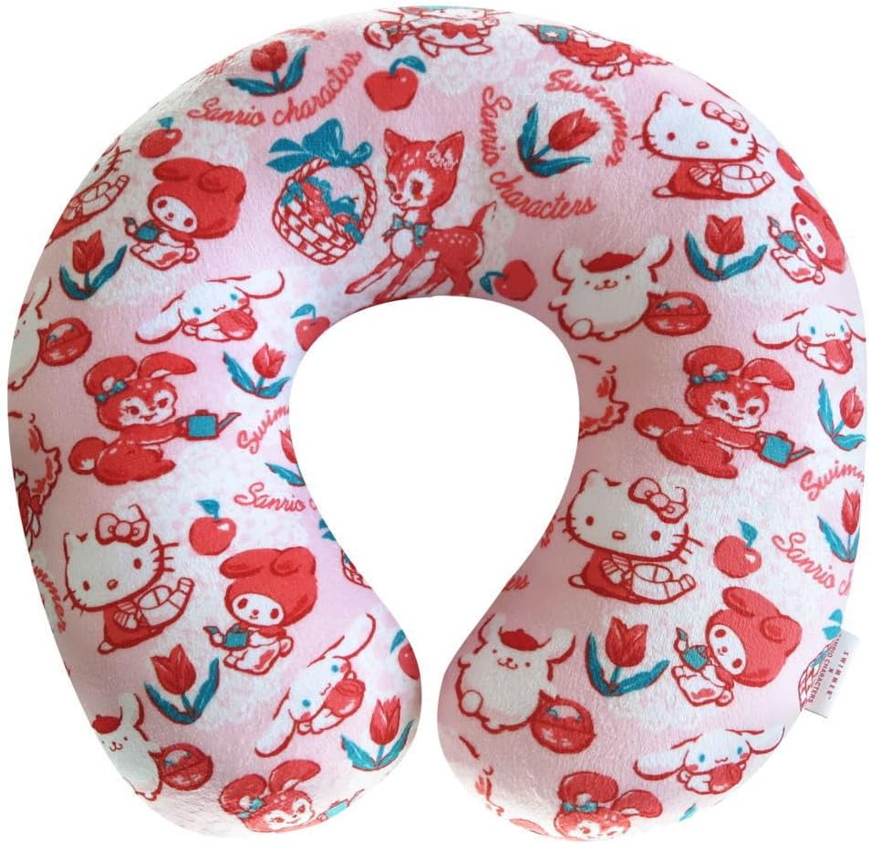 樂天商城 - スイマーサンリオキャラクターズ　SWIMMERxSANRIO　トラベルまくら　ネックピロー　ホワイト 　ピンク　ネッククッション　サンリオ【送料無料】