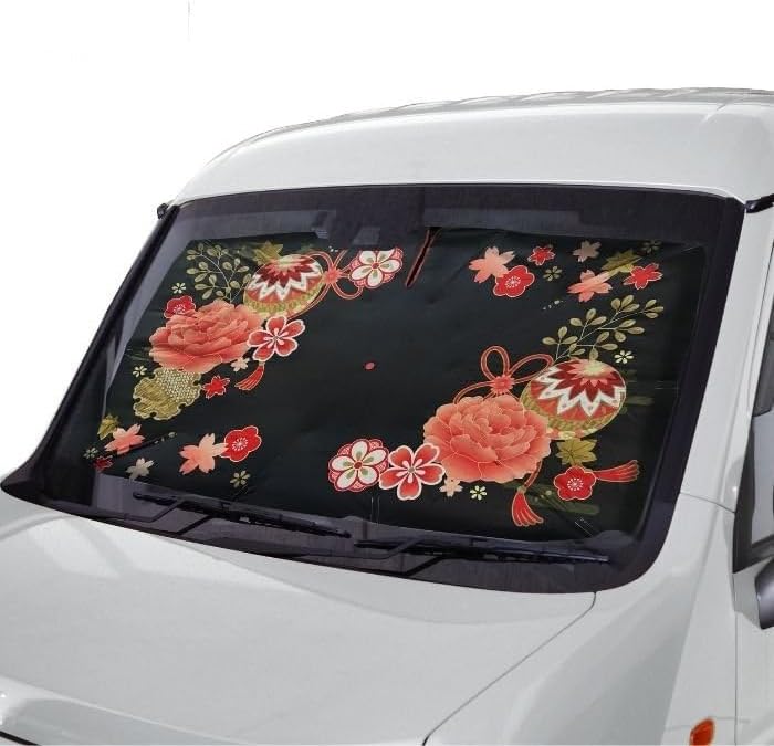 樂天商城 - 傘型 カーシェード 　和柄 　迷彩柄　車用 フロントガラス 日除け　 サンシェード　【送料無料】