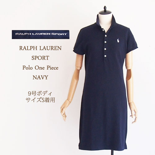 ラルフローレン レディース 半袖 5ボタン ポロワンピース/ネイビーRalph Lauren Solid Polo Shirts Dresses/NAVYSALE