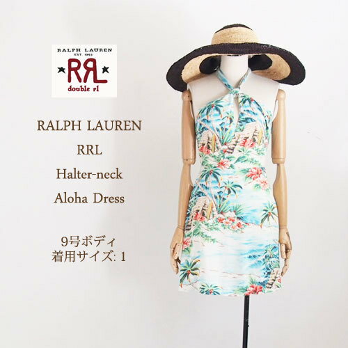 ラルフローレン 【SALE】【RRL by Ralph Lauren】ラルフローレン DOUBLE RL ダブルアールエル アロハ　リゾート　ワンピース