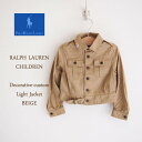 【SALE】【KID'S】【POLO by Ralph Lauren】ラルフローレン キッズ エポレット付き カスタム ライトジャケット/BEIGE【あす楽対応...