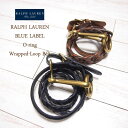【SALE】【BLUE LABEL by Ralph Lauren】ラルフローレン ブラス O-リング ロング ラップ レザーべルト/2色 【あす楽対応】