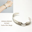 バングル インディアンジュエリー ナバホ フェザー シルバー バングルINDIAN JEWELRY NAVAJO Silver Bangleメール便可