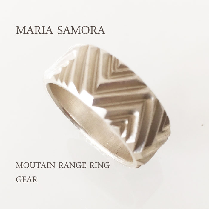 マリア サモラ マウンテンレンジ シルバー リング MARIA SAMORA STERLING SILVER MOUNTAIN RANGE RING/GEAR