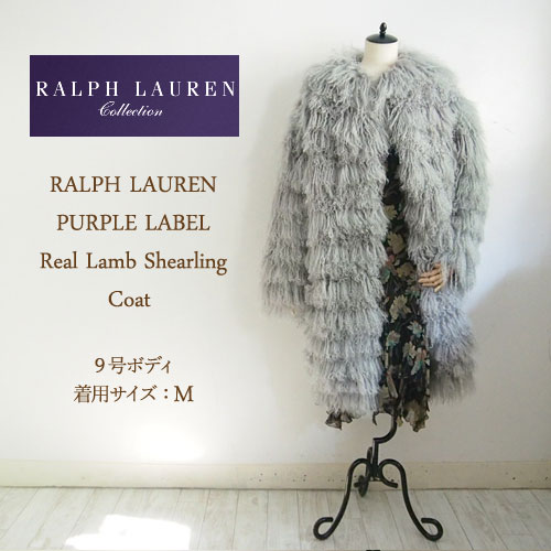 ラルフローレン パープルレーベル レディース リアル ラム ファー コート/シルバーグレーPurple Label by RalphLauren Coat