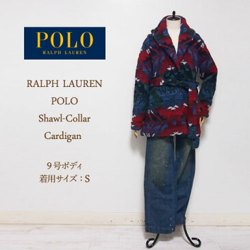 ラルフローレン ポロ レディース ネイティブ柄 ショールカラー ニット ガウン カーディガンPOLO by Ralph Lauren Knit Cardigan