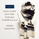 【BLUE LABEL by Ralph Lauren】ラルフローレン ブルーレーベル ネイティブ柄 マフラー/IVORY【あす楽対応】セーター