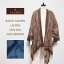 ラルフローレン ローレン レディース ウール マルチ ストール/ネイビー/ブラウンLAUREN by Ralph Lauren Multi Stole