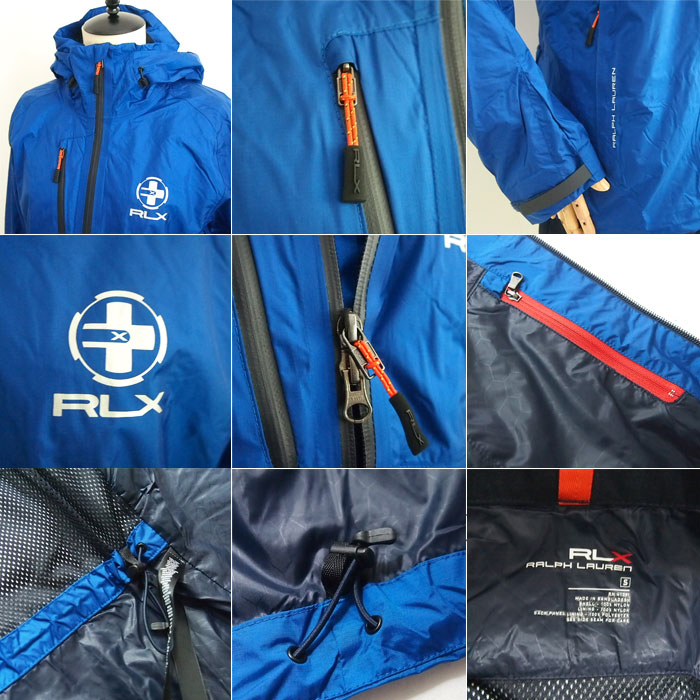 OUTLET SALE　ラルフローレン アールエルエックス レディース ナイロン ジャケット パーカー/ブルーRLX by Ralph Lauren Parka