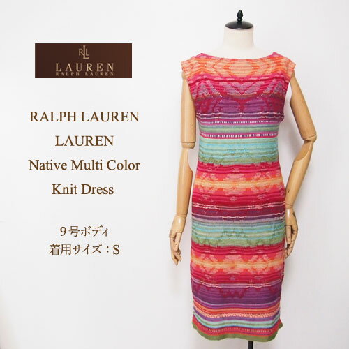 ラルフローレン ラルフローレン ローレン レディース マルチカラー ニット ワンピースLAUREN by Ralph Lauren Dress