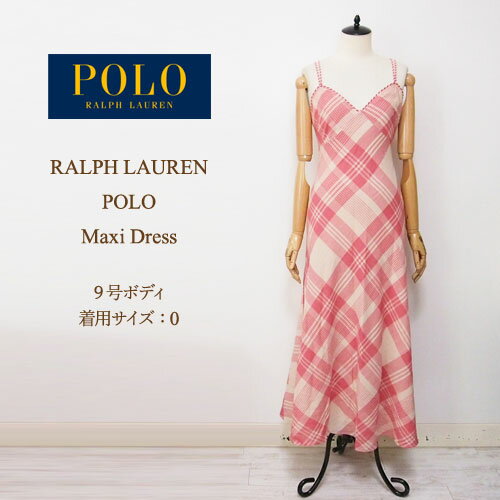 ラルフローレン ラルフローレン ポロ レディース チェック マキシ ワンピース・チュニック/レッドクリームPOLO by Ralph Lauren Dress