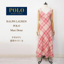 ラルフローレン ポロ レディース チェック マキシ ワンピース チュニック/レッドクリームPOLO by Ralph Lauren Dress