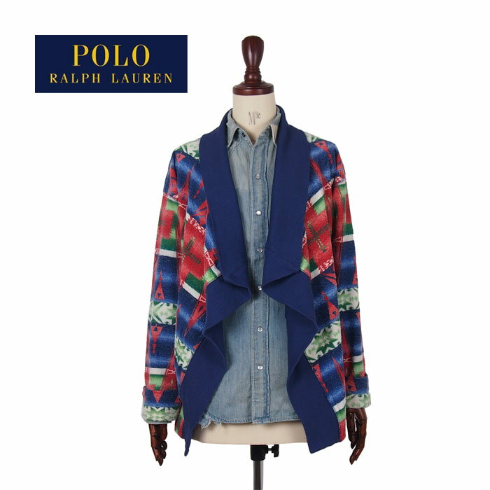 ラルフローレン ポロ キッズ ガールズ ネイティブ柄 タオル地 スウェット カーディガン/マルチカラーPOLO by Ralph Lauren Kid's Girl's Cardigan