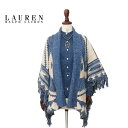 ラルフローレン ローレン レディース ウール混合 ネイティブ柄 カーディガン ガウン/インディゴLAUREN by Ralph Lauren Cardigan