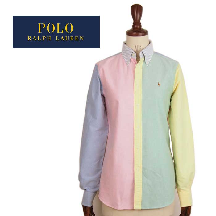 ラルフローレン レディース カスタムフィット カスタマイズ オックスフォード ボタンダウン シャツ/マルチRalph Lauren Oxford Shirts Custom Fit