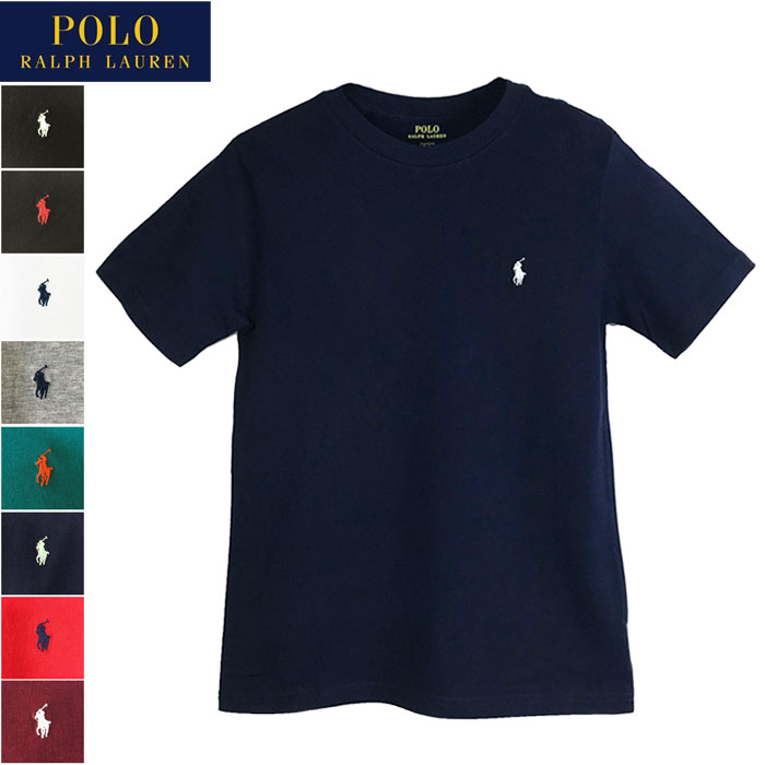  ポロ ラルフローレン キッズ ボーイズ サイズ クルーネック 半袖 Tシャツ POLO Ralph Lauren レディース メンズ 対応サイズ