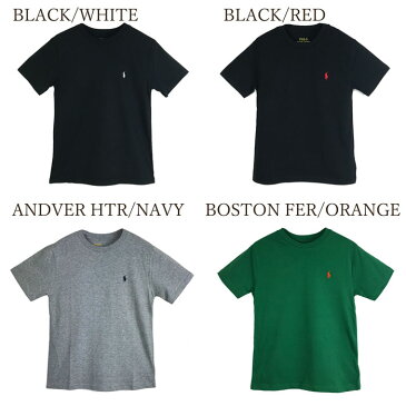 【メール便送料無料】 ポロ ラルフローレン キッズ ボーイズ サイズ クルーネック 半袖 Tシャツ POLO Ralph Lauren レディース メンズ 対応サイズ