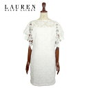 ラルフローレン ローレン レディース レース ワンピース ドレス/ホワイトLAUREN by Ralph Lauren Dress