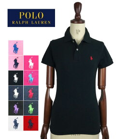 【メール便送料無料】ポロ ラルフローレン レディース ポニー ワンポイント スキニーフィット ポロシャツ POLO Ralph Lauren