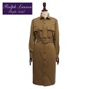 ラルフローレン ラルフローレン コレクション パープルレーベル レディース ベルト付き シャツ ワンピース/ベージュカーキRalph Lauren Purple Label Dress