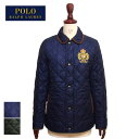 ラルフローレン ポロ レディース 中綿 キルティングジャケット/ネイビー/グリーンPOLO Ralph Lauren Jacket