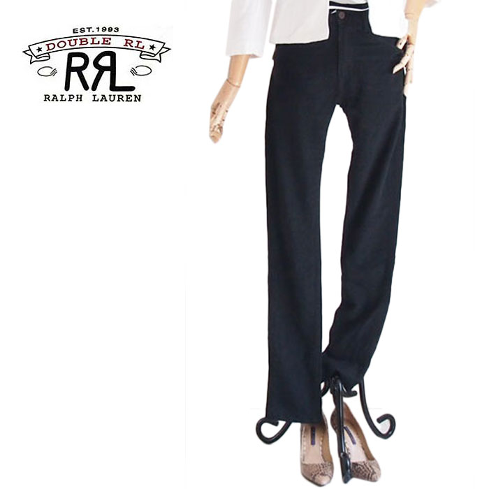 【SALE】【RRL by Ralph Lauren】ラルフローレン ダブルアールエル ハイウエスト スキニー ブラックジーンズ HIGH-WAIST STRETCH SKINNY/BLACK