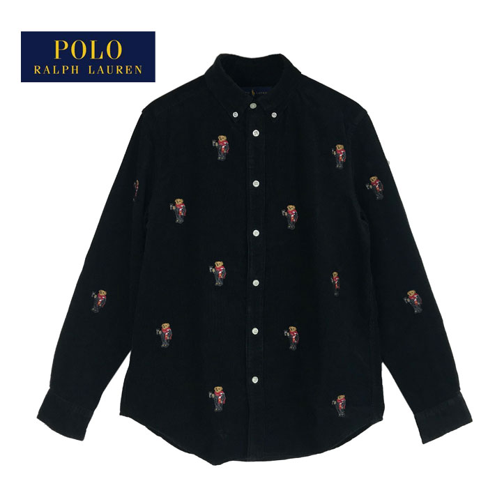 ラルフローレン ポロ キッズ ボーイズ ポロベアー コーデュロイ 長袖 シャツ/BLACKPOLO Ralph Lauren POLOBEAR Corduroy Shirts