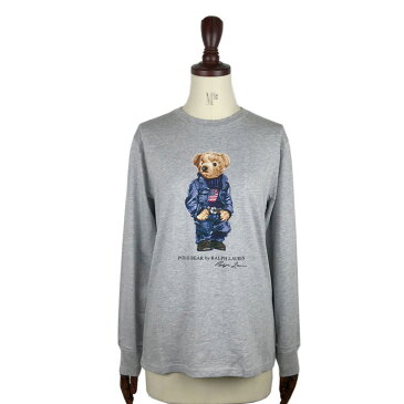 ラルフローレン ポロ キッズ ボーイズ ポロベアーデニムスタイル クルーネック 長袖 Tシャツ ロンT/GREYPOLO Ralph Lauren Long Sleeves Tee