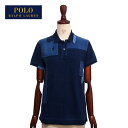 ラルフローレン ポロ レディース ポニーワンポイント インディゴ パッチワーク ポロシャツ/ブルーPOLO Ralph Lauren