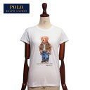 ラルフローレン ポロ レディース ポロベアー クルーネック Tシャツ ウエスタン/ホワイトPOLO Ralph Lauren T-shirts
