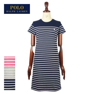 ラルフローレン ポロ レディース ポニーワンポイント ボーダー クルーネック Tシャツ ワンピースPOLO Ralph Lauren Dressメール便可