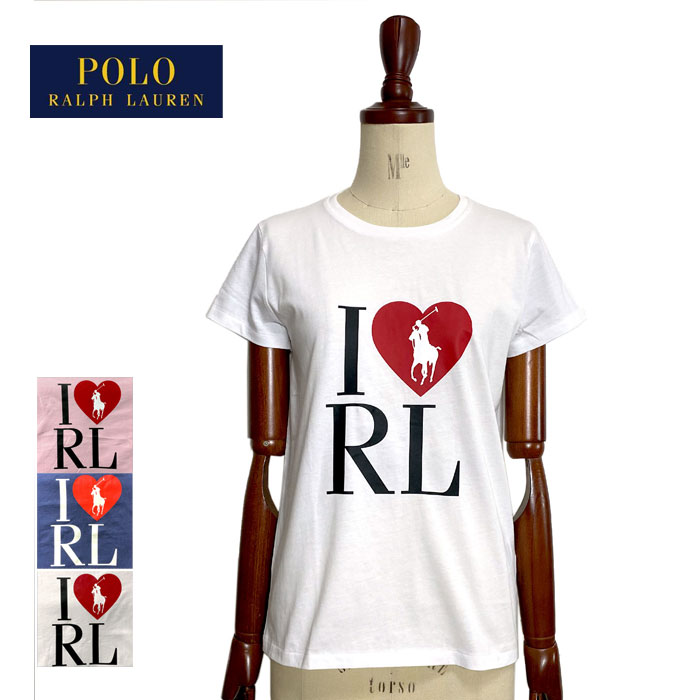 ポロ ラルフローレン レディース I LOVE RALPH LAURENクルーネック TシャツPOLO CREW Neck T-Shirts