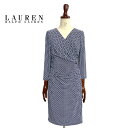 ラルフローレン ローレン レディース サイドギャザー ストレッチ ドレスLAUREN Ralph Lauren Wrap Dress