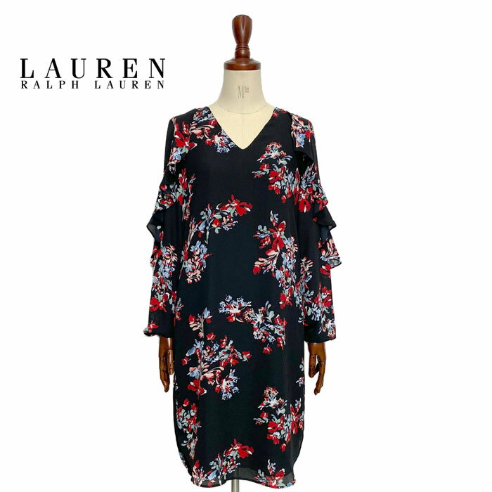 ラルフローレン ローレン レディース 花柄 フラワープリント シフォン ワンピースLAUREN Ralph Lauren Chiffon Dress