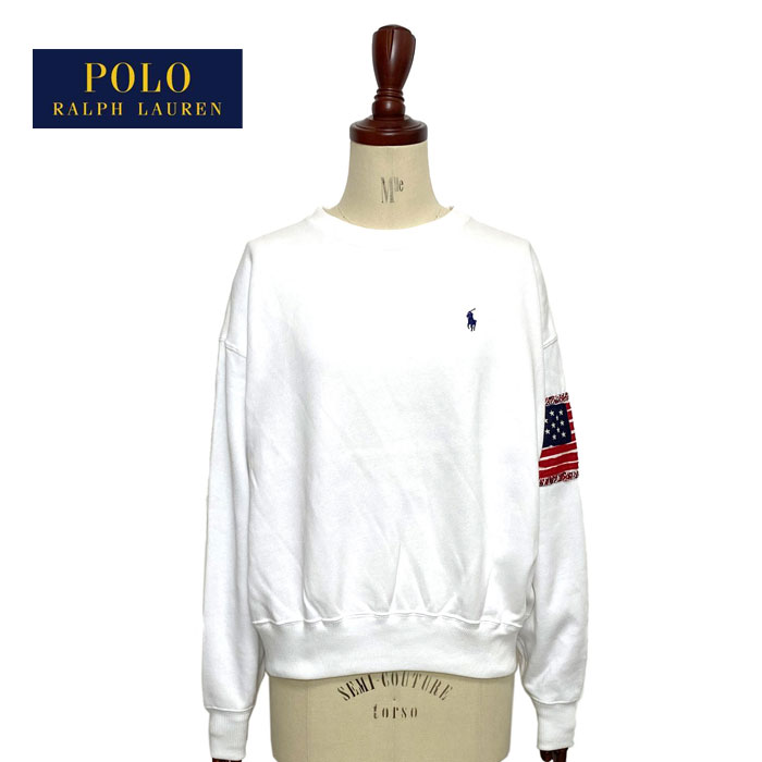 ポロ ラルフローレン レディース 星条旗 ポニー ロゴ プリント スウェット トレーナーPOLO Ralph Lauren LOGO Sweat Tops