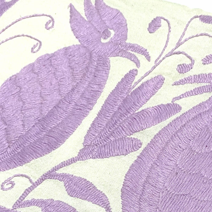 OTOMI HANDEMBROIDERED オトミ刺繍 クッションカバー 42×32センチ 2枚セット/PURPLE [3]