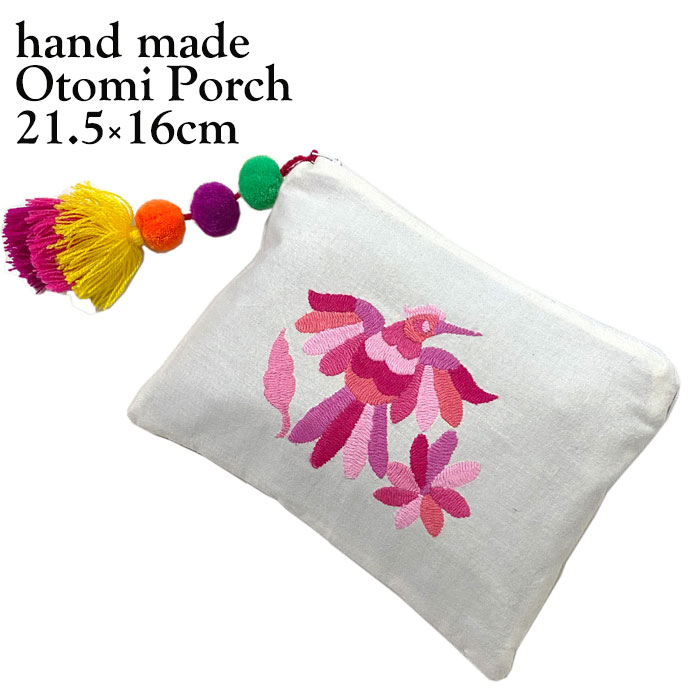 オトミ刺繍 メキシコ製 ポーチ 6種類【送料込み】