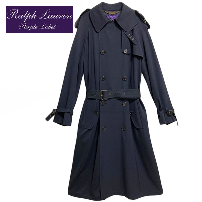 ラルフローレン コレクション パープルレーベル レディース トレンチコート/ネイビー Purple Label by RalphLauren Trenchcoat/NAVY